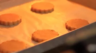 Homemade atta jaggery biscuits baked golden and crisp 4